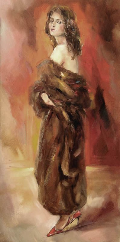 Anna Razumovskaya Lady in Fur